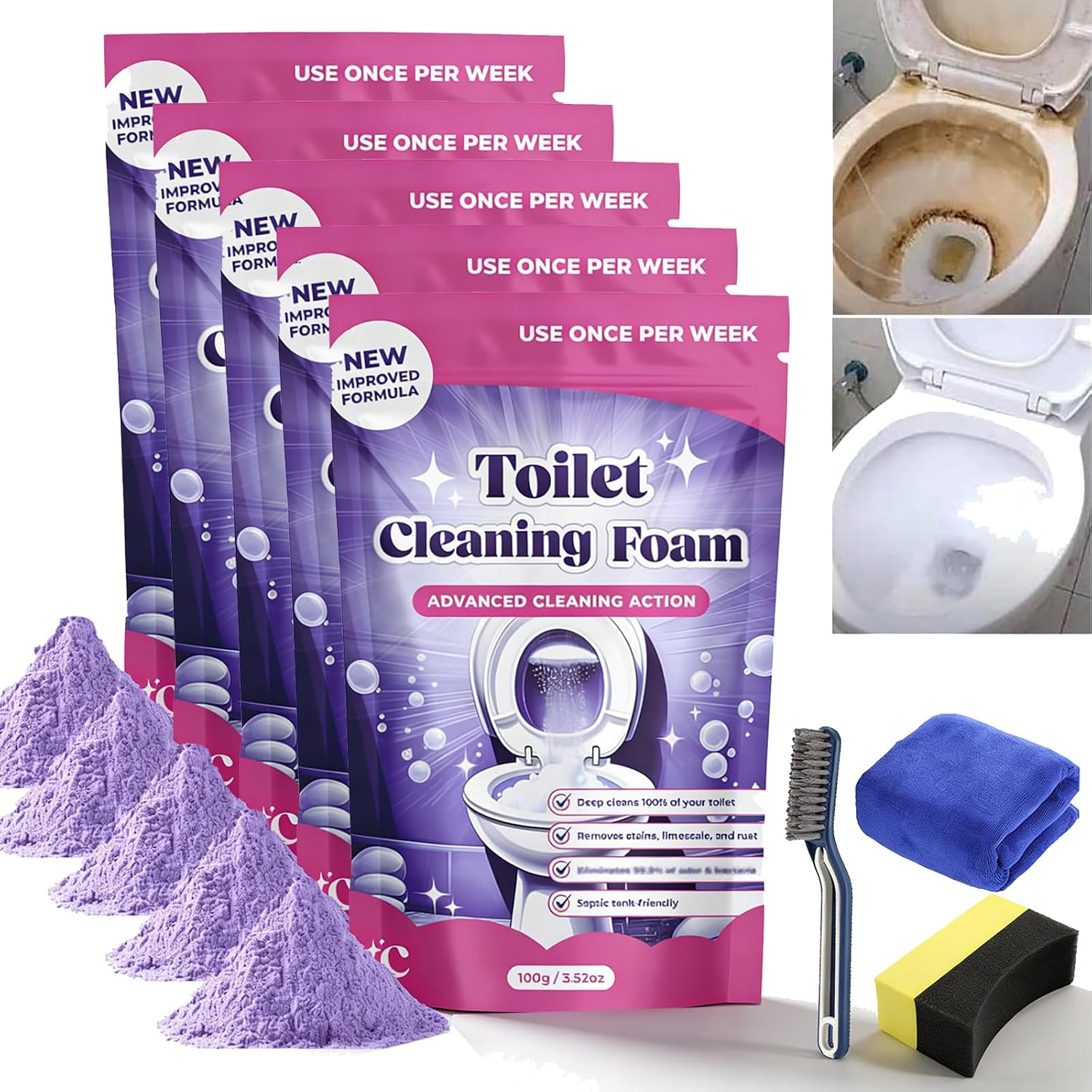 FizzClean Toilet Cleaning Foam